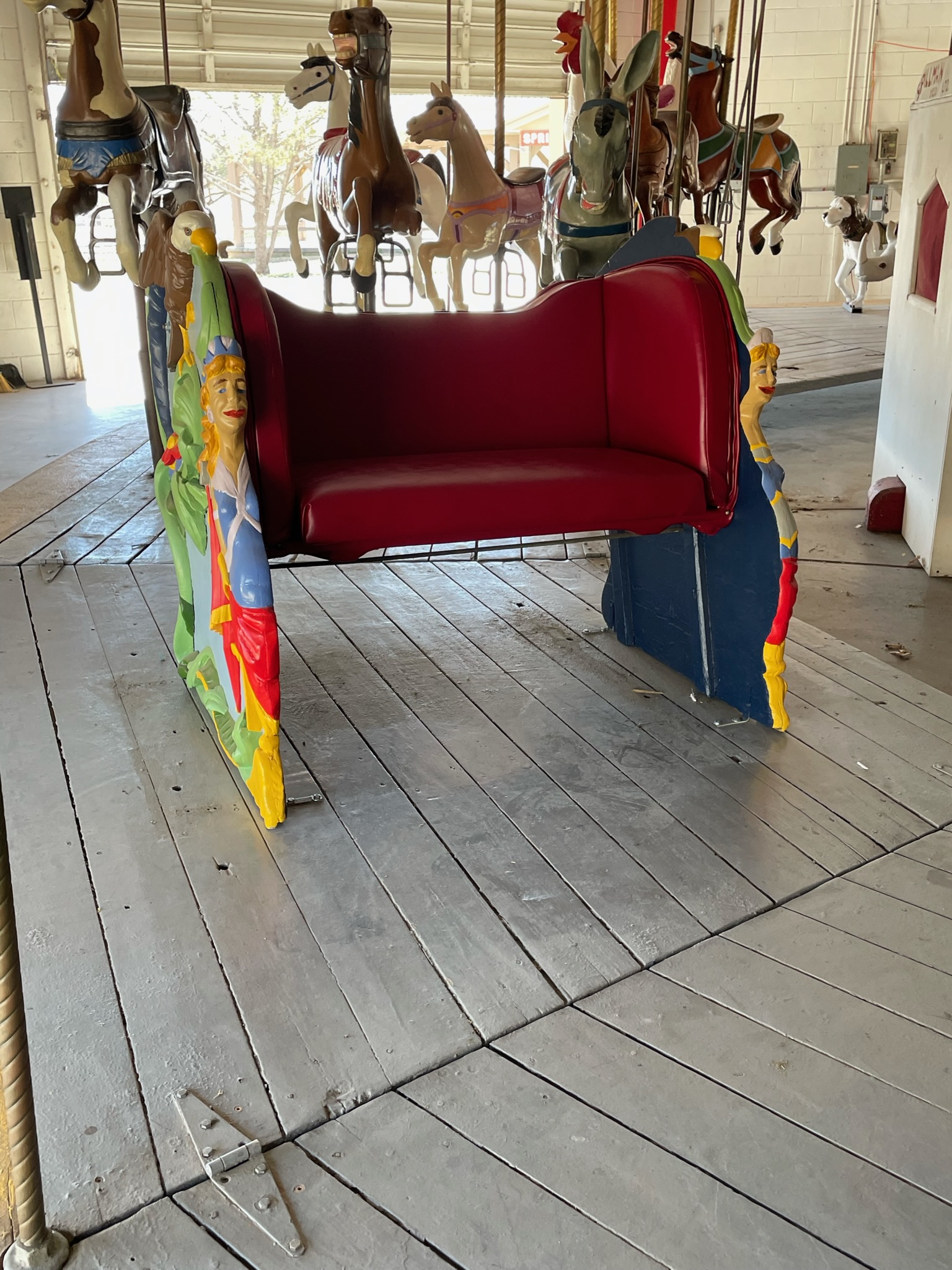 carousel bench